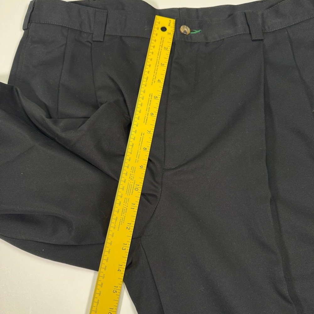 Tommy Hilfiger Mens 38x34 Fit 36x34 Black Pleated Chino Dress Pants Classic Fit - Picture 12 of 14